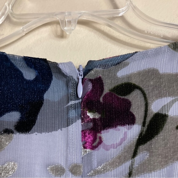 Soft Surroundings Annika Velvet Floral Midi Dress - Picture 8 of 10